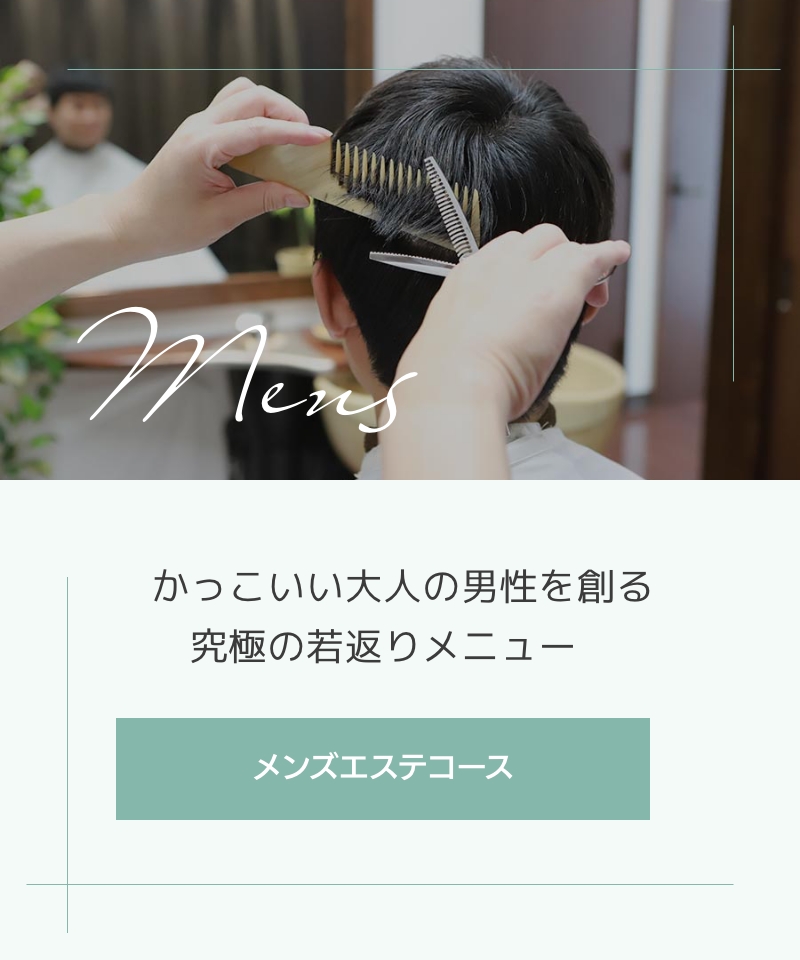 かっこいい大人の男性を創る究極の若返りメニュー