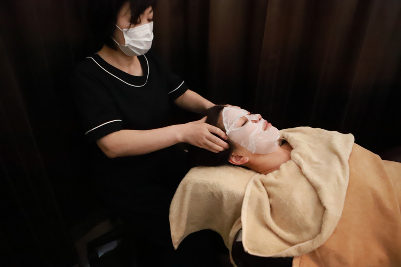 筋膜リリースリフトアップスパの様子